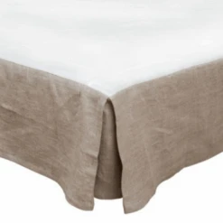 Linen Bedskirt | Natural -Home Sale Shop zoco home linen bedskirt natural 36874134192340