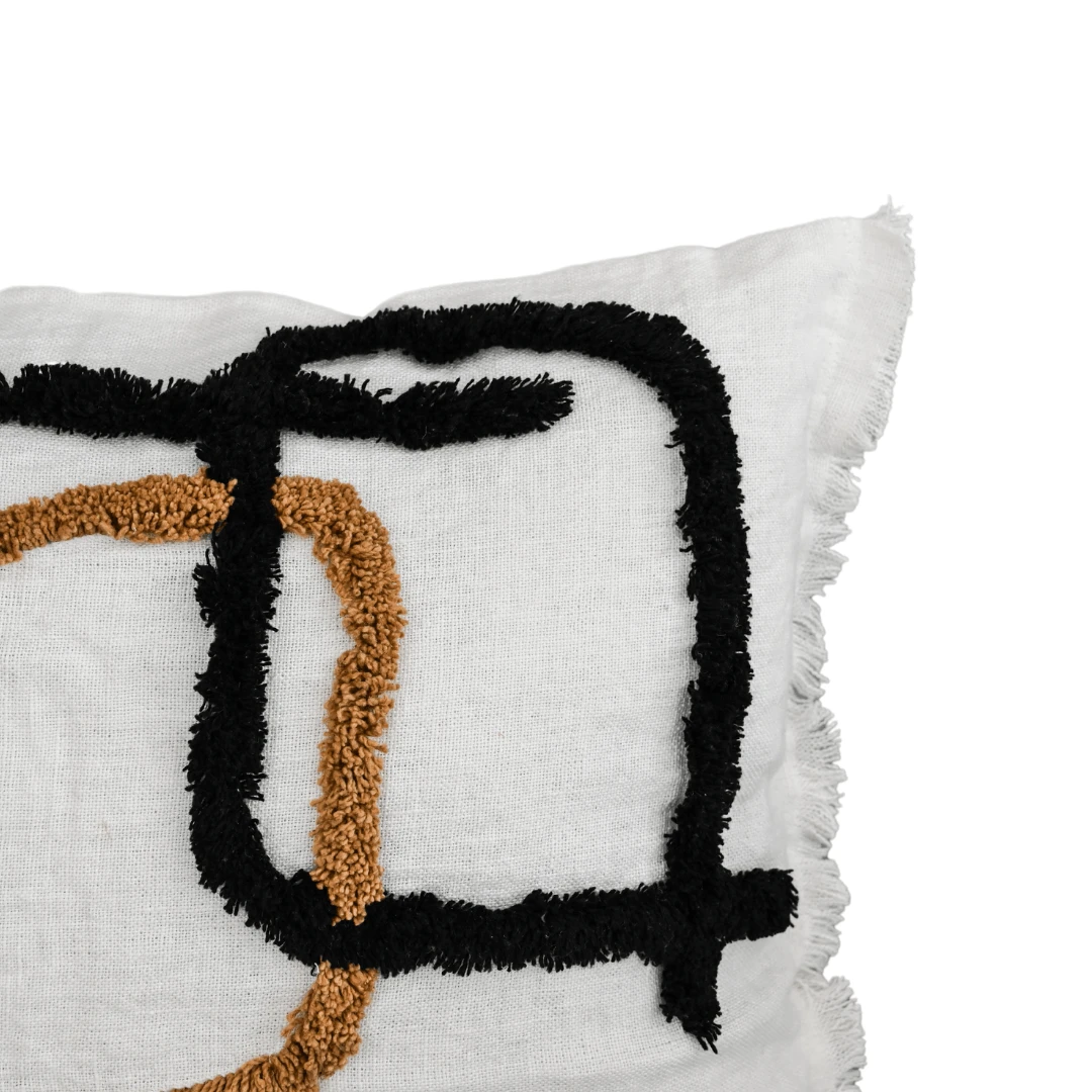 Linen/Cotton Cushion Cover | Ivory 40x60cm 2 Linen/Cotton Cushion Cover | Ivory 40x60cm - Image 2