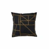 Linen Cushion Cover | Black/Mustard45x45cm