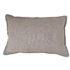 Linen Cushion Cover | Embroidered Edge | Granit 40x60cm