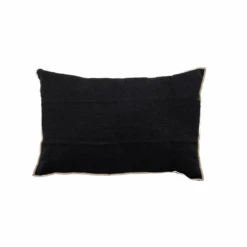 Linen Cushion Cover Nai Edge | Black 40x60cm