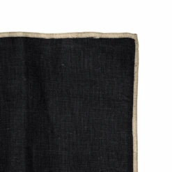 Linen Cushion Cover Nai Edge | Black 40x60cm -Home Sale Shop zoco home linen cushion cover nai edge black 40x60cm cushion 38403299311828