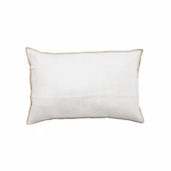 Linen Cushion Cover Nai Edge | White 40x60cm