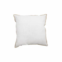 Linen Cushion Cover Nai Edge | White 45x45cm