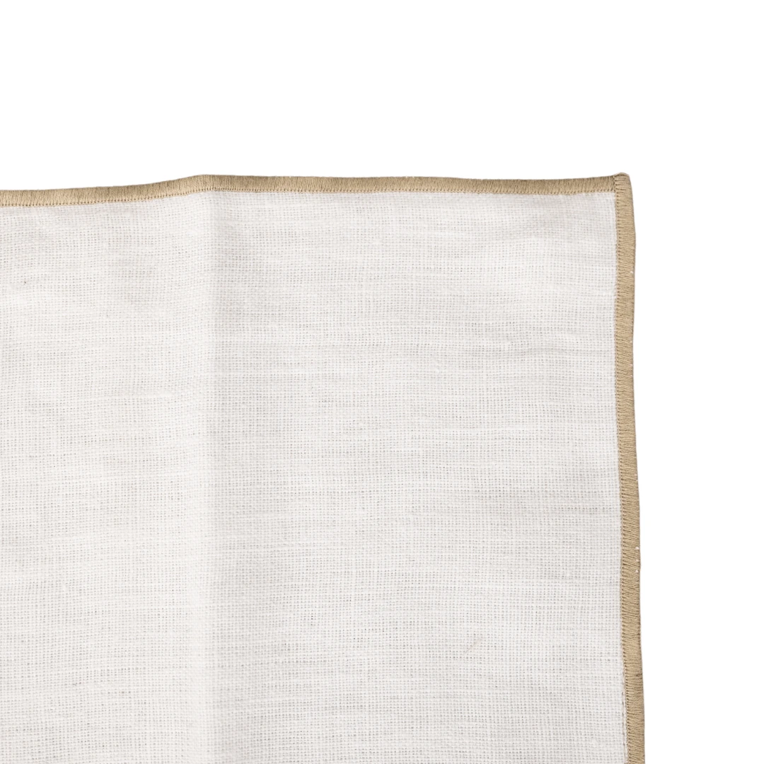 Linen Cushion Cover Nai Edge | White 45x45cm 3 Linen Cushion Cover Nai Edge | White 45x45cm - Image 3