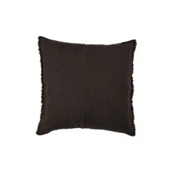 Linen Cushion Cover | Black 45x45cm