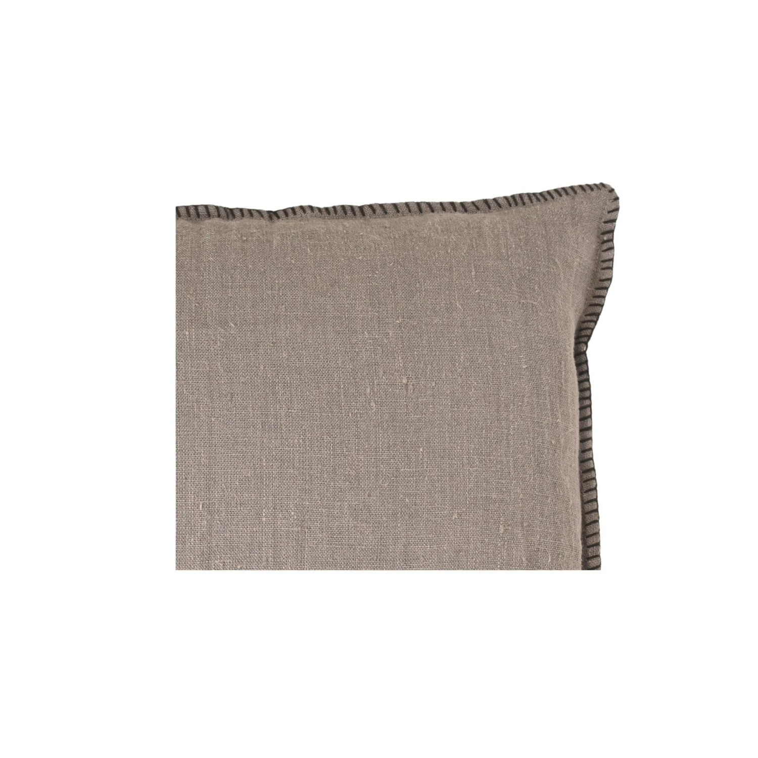 Linen Cushion Cover | Embroidered Edge | Granit 40x60cm 2 Linen Cushion Cover | Embroidered Edge | Granit 40x60cm - Image 2