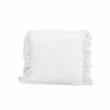 Linen Cushion Cover | Wani Fringes | White 45x45cm