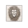 Lion Wall Art | 122.5x122.5cm