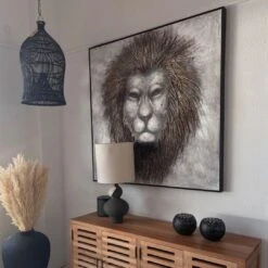 Lion Wall Art | 122.5x122.5cm -Home Sale Shop zoco home lion wall art 122 5x122 5cm 55193927549271