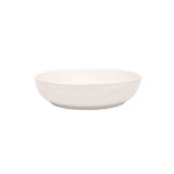 Recycled Stoneware Deep Plate | White | 22.5x5cm