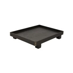 Home Sale Shop 32 Oak Tray | Black 36x28x6cm