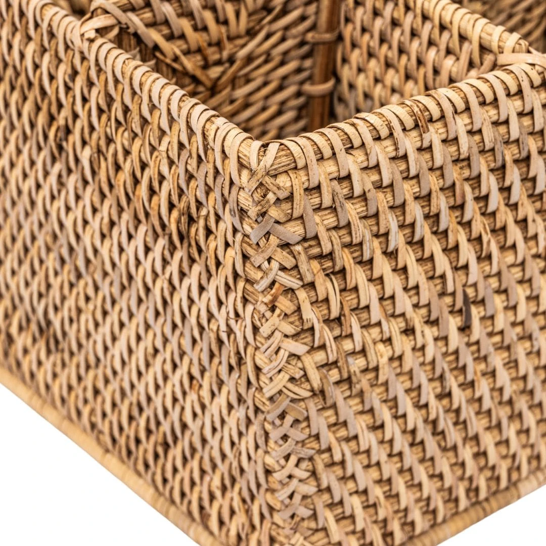 Organic Rattan Cutlery Holder 4 Organic Rattan Cutlery Holder - Image 4