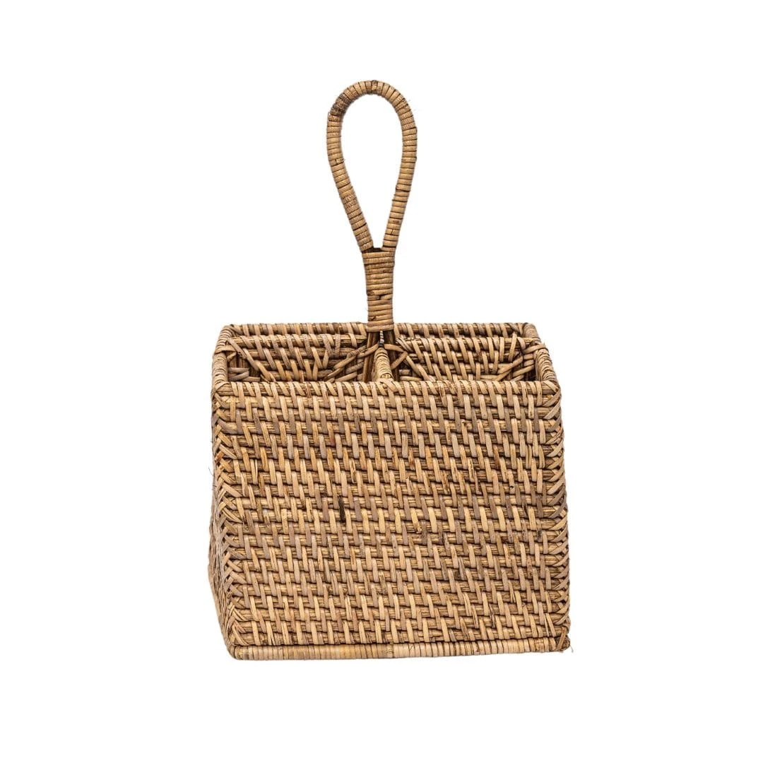 Organic Rattan Cutlery Holder 3 Organic Rattan Cutlery Holder - Image 3