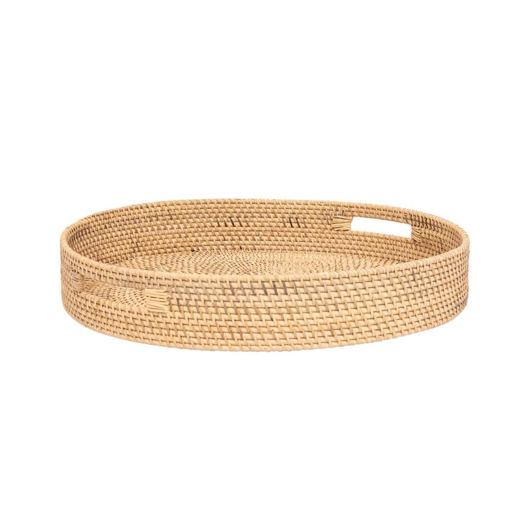Organic Rattan Round Tray | 50cm 1 Organic Rattan Round Tray | 50cm