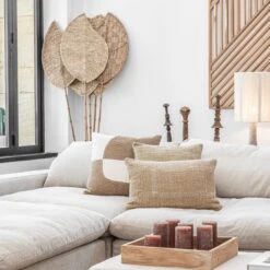 Patchwork Cotton Cushion | Natural / Camel 50x50cm 8 Patchwork Cotton Cushion | Natural / Camel 50x50cm -Home Sale Shop zoco home patchwork cotton cushion natural camel 50x50cm 58014437245271