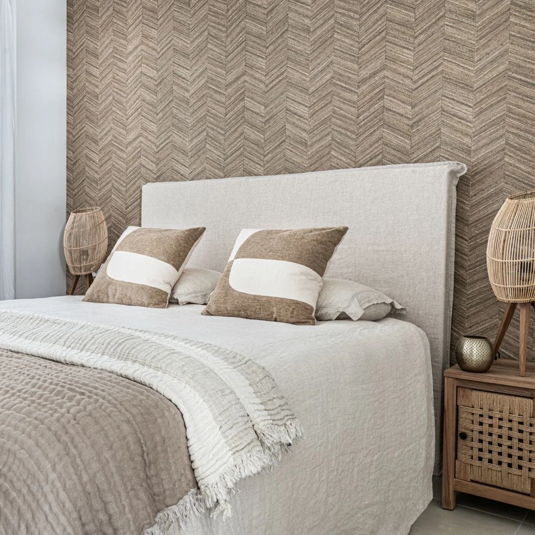 Patchwork Cotton Cushion | Natural / Camel 50x50cm 2 Patchwork Cotton Cushion | Natural / Camel 50x50cm - Image 2