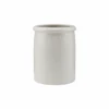 Pion Stoneware Jar | White/Grey 11.5x15cm