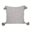 PomPom Cushion Cover | Light Grey 50x50cm