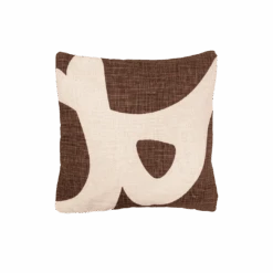 Printed Cushion Cover | Brown 40x40cm