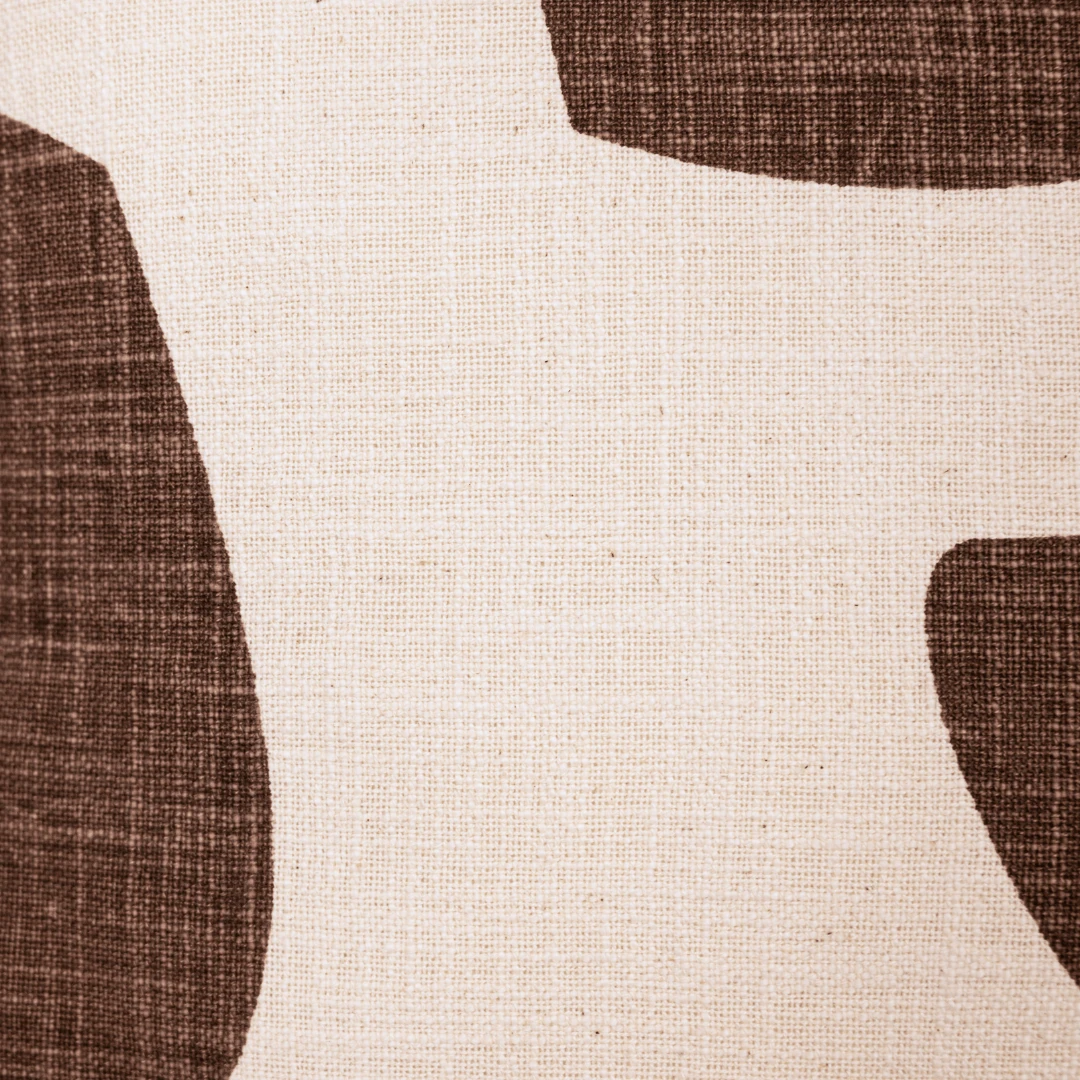 Printed Cushion Cover | Brown 40x40cm 5 Printed Cushion Cover | Brown 40x40cm - Image 5