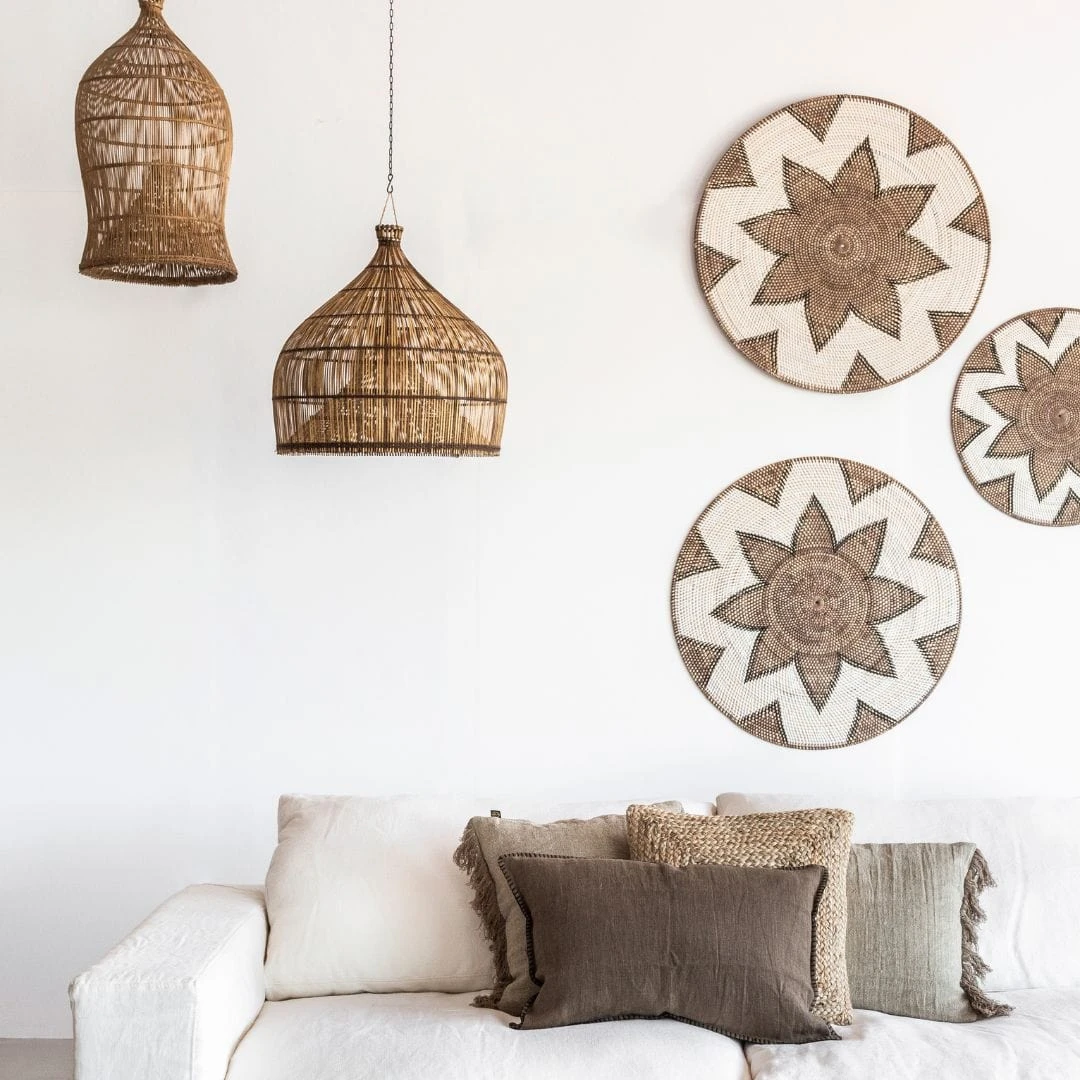 Rattan Deco Basket | Octagram Motif | 60cm 2 Rattan Deco Basket | Octagram Motif | 60cm - Image 2