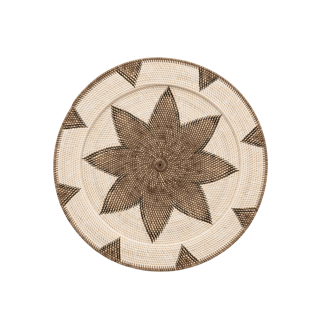 Rattan Deco Basket | Octagram Motif | 80cm 1 Rattan Deco Basket | Octagram Motif | 80cm