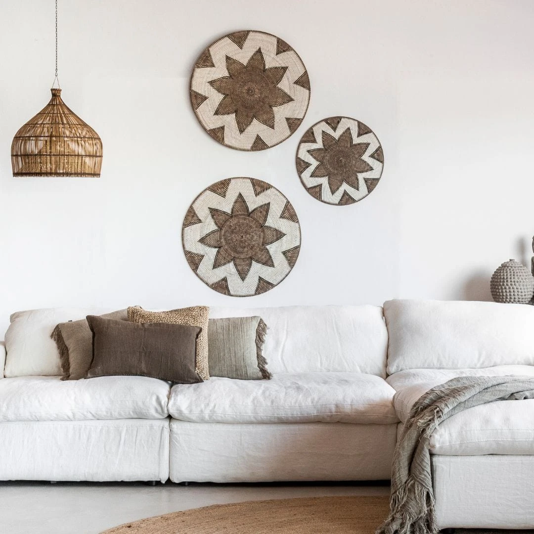 Rattan Deco Basket | Octagram Motif | 80cm 5 Rattan Deco Basket | Octagram Motif | 80cm - Image 5