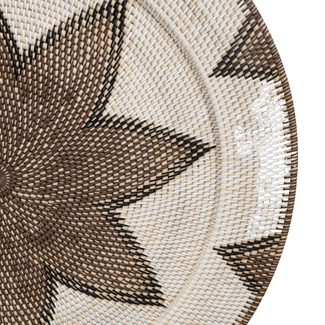 Rattan Deco Basket | Octagram Motif | 80cm 6 Rattan Deco Basket | Octagram Motif | 80cm - Image 6