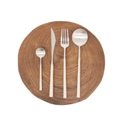 Recycled Resin Fiber Cutlery Set | Ivory