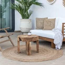 Round Jute Rug | Natural -Home Sale Shop zoco home round jute rug natural 57395352240471
