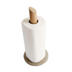 Sandstone Paper Towel Holder | Natural 14x32.5cm -Home Sale Shop zoco home sandstone paper towel holder natural 14x32 5cm 38183722418388