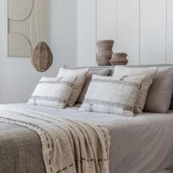 Soraya Cotton Throw Lines | Off-White | 235x130cm -Home Sale Shop zoco home soraya cotton throw lines off white 235x130cm textiles 57370356941143 649894f5 793d 49b1 a7c0 b7ab53424b60