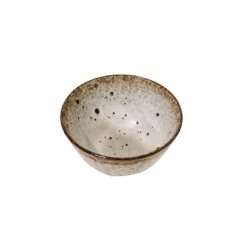 Stoneware Bowl | White/Brown 12x7cm -Home Sale Shop zoco home stoneware bowl white brown 12x7cm kitchenware 30957167509661