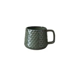 Stoneware Dotted Mug | Green/Brown 9.5x8cm