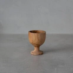 Teak Egg Cup | Natural -Home Sale Shop zoco home teak egg cup natural tableware 60824454627671