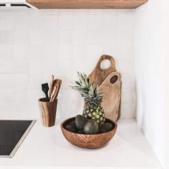 Teak Wooden Bowl | 30x10cm -Home Sale Shop zoco home teak wooden bowl 30x10cm 60823833411927