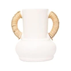 Terracotta Vase | White | 20x25cm