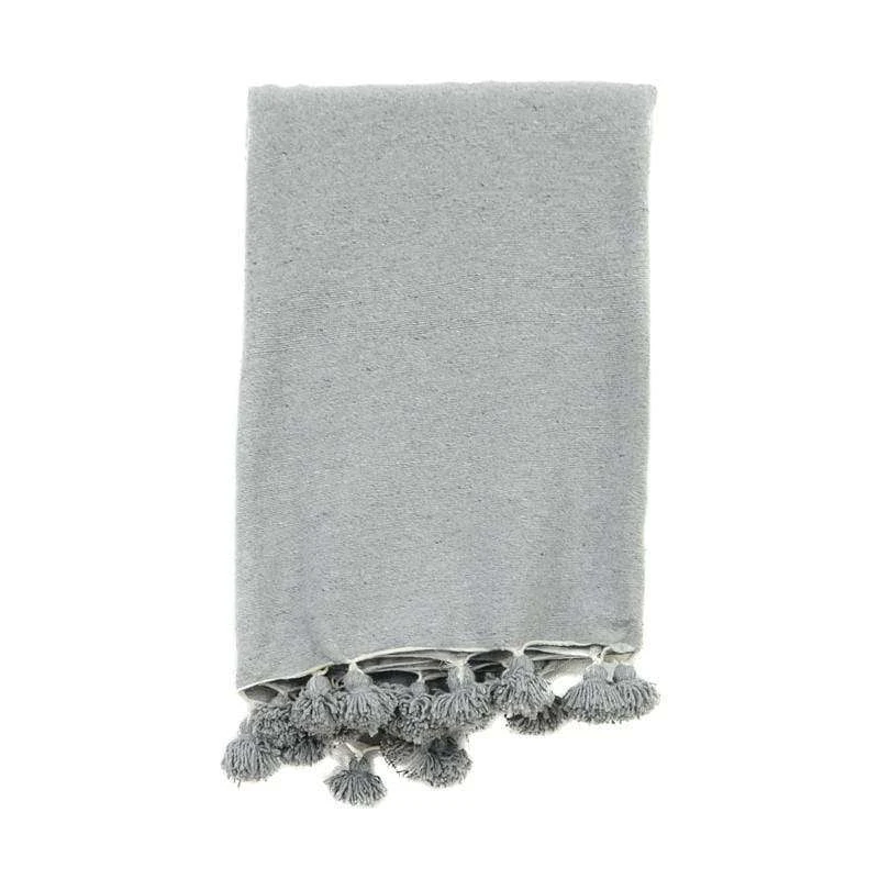 PomPom Blanket | Light Grey | 300x200cm 1 PomPom Blanket | Light Grey | 300x200cm