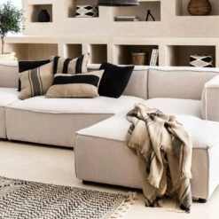 Tizza Linen Bedspread | Black 135x190cm -Home Sale Shop zoco home tizza linen bedspread black 135x190cm textiles 38680578359508