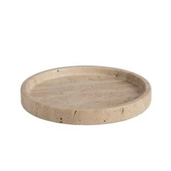 Travertine Round Tray | 20x2.5cm