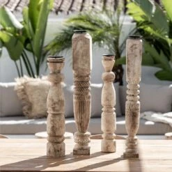 Vintage Wooden Candle Holder | 50cm 11 Vintage Wooden Candle Holder | 50cm -Home Sale Shop zoco home vintage wooden candle holder 50cm 60824242323799