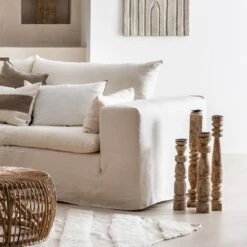 Vintage Wooden Candle Holder | 55-60cm -Home Sale Shop zoco home vintage wooden candle holder 55 60cm 60824245338455