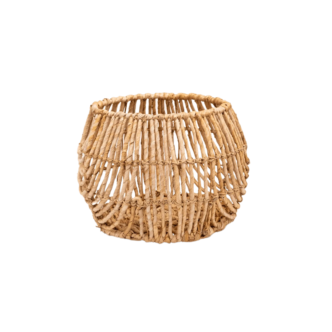 Water Hyacinth Round Basket | S 7 Water Hyacinth Round Basket | S - Image 7
