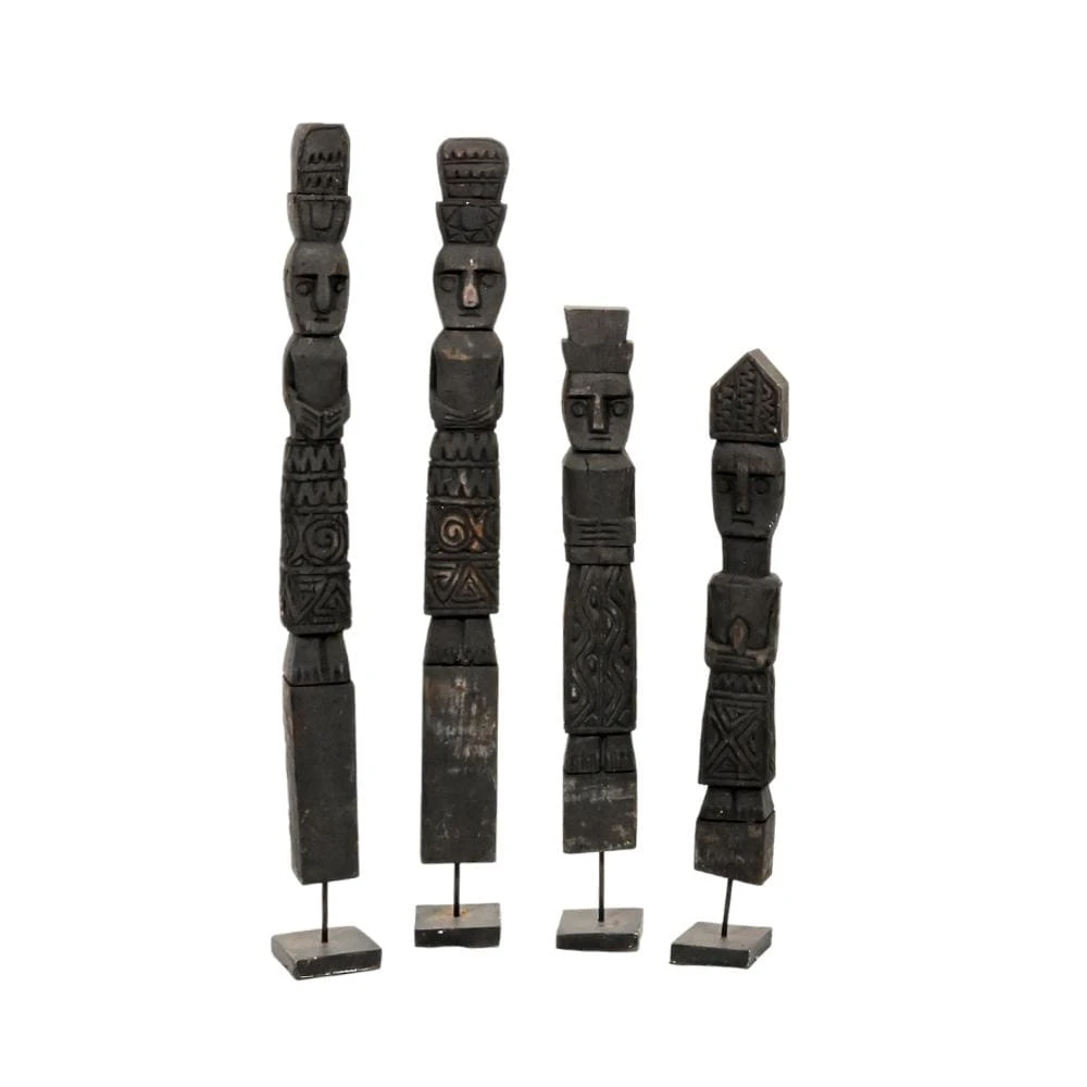 Wooden Sumba Statue | Black 40-50cm 4 Wooden Sumba Statue | Black 40-50cm - Image 4