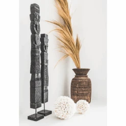 Wooden Sumba Statue | Black 40-50cm 12 Wooden Sumba Statue | Black 40-50cm -Home Sale Shop zoco home wooden sumba statue black 40 50cm home accessories 60823945544023