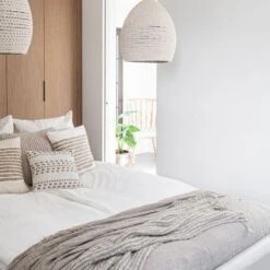 Yarn Cushion Cover | White/Light Brown 50x50cm 9 Yarn Cushion Cover | White/Light Brown 50x50cm -Home Sale Shop zoco home yarn cushion white light brown 50x50cm home accesories 36540436644052